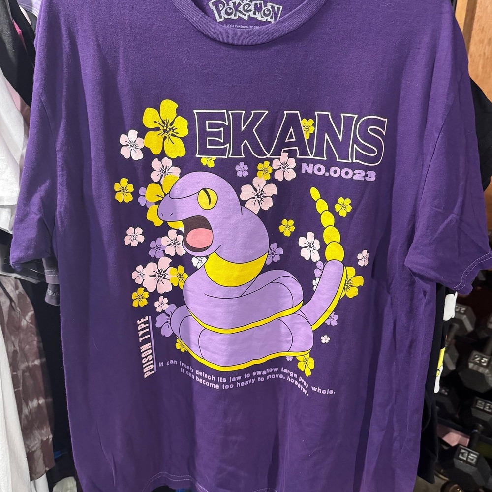 Pokemon - Ekans Double Sided NWOT size Large